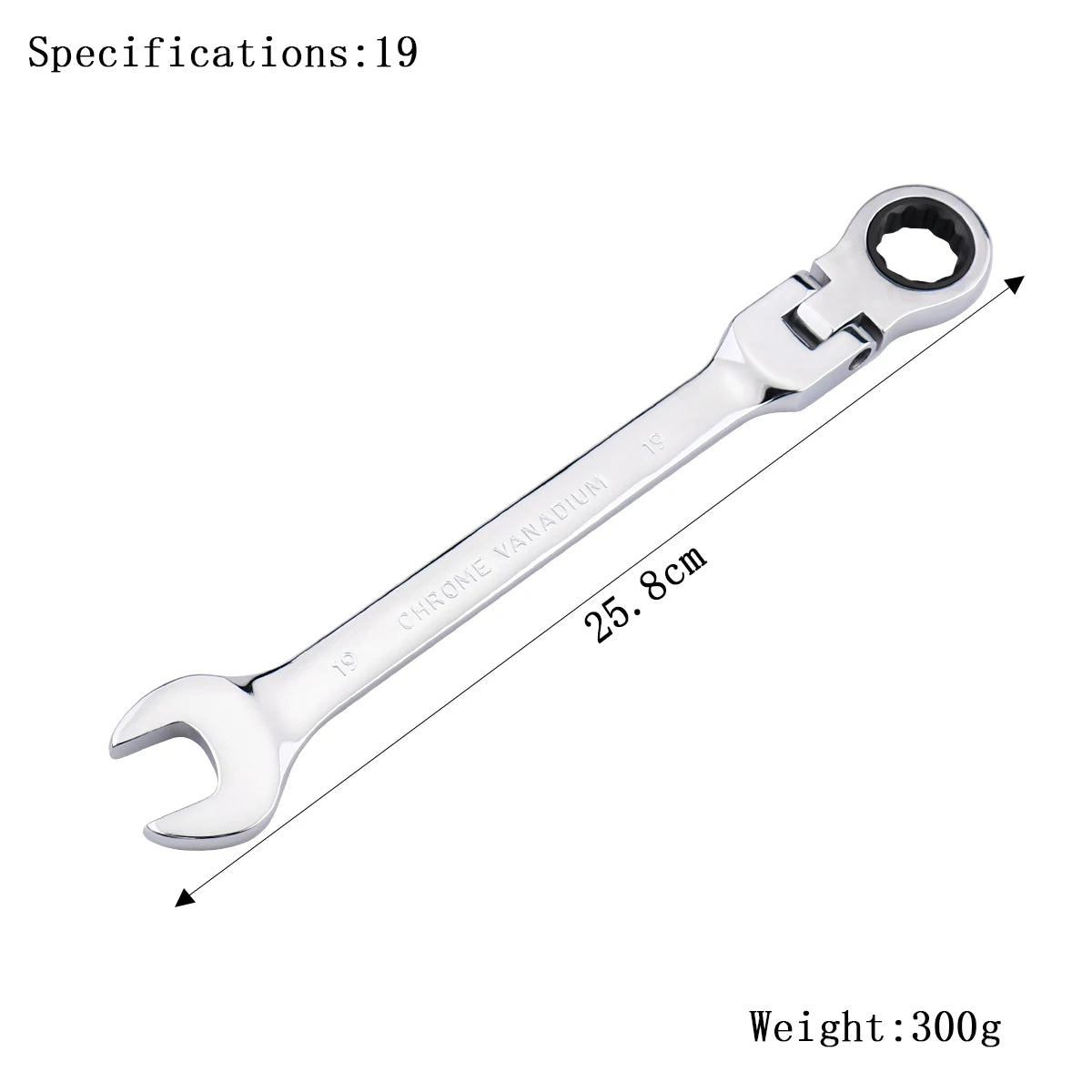 Clé à Cliquet Flexible 72 Dents en Acier Chrome Vanadium – 6 à 27 mm - BLACKBEARD OUTDOOR INDUSTRIES