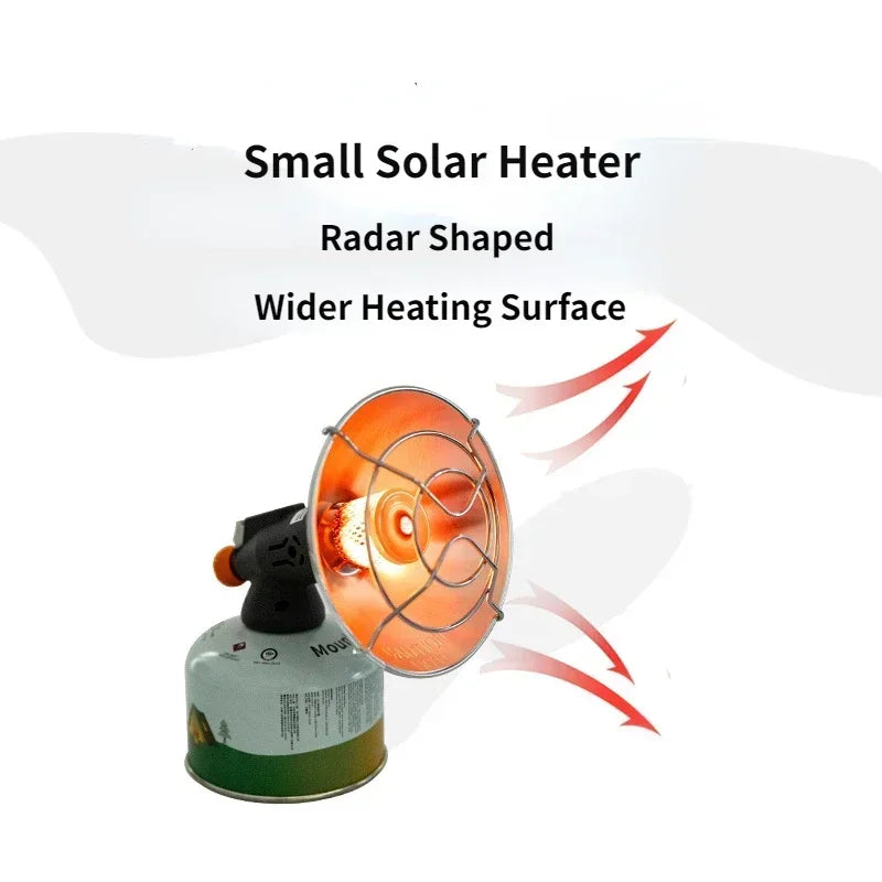 MOUNTAINHIKER Portable Mini Sun Gas Heating Stove Chauffage Gaz Portable Compact pour Camping et Activités Outdoor - BLACKBEARD OUTDOOR INDUSTRIES