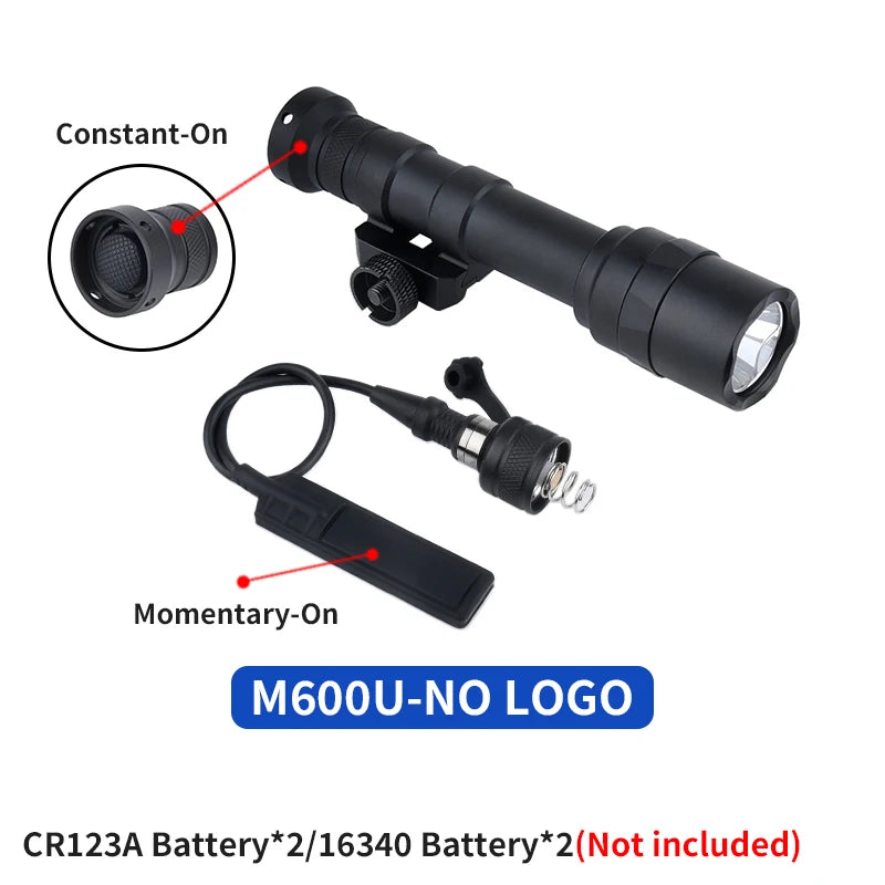 Lampe Tactique WADSN M300A – Mini Scout Light Type SureFire pour Rail 20mm - BLACKBEARD OUTDOOR INDUSTRIES