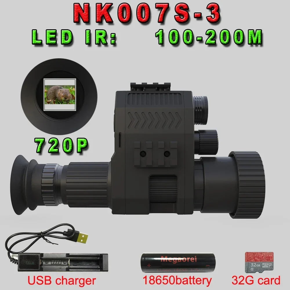 Jumelles de Vision Nocturne Megaorei NK007 (2025) – 1080P Full HD, Caméra Intégrée pour Chasse & Pêche Ma boutique