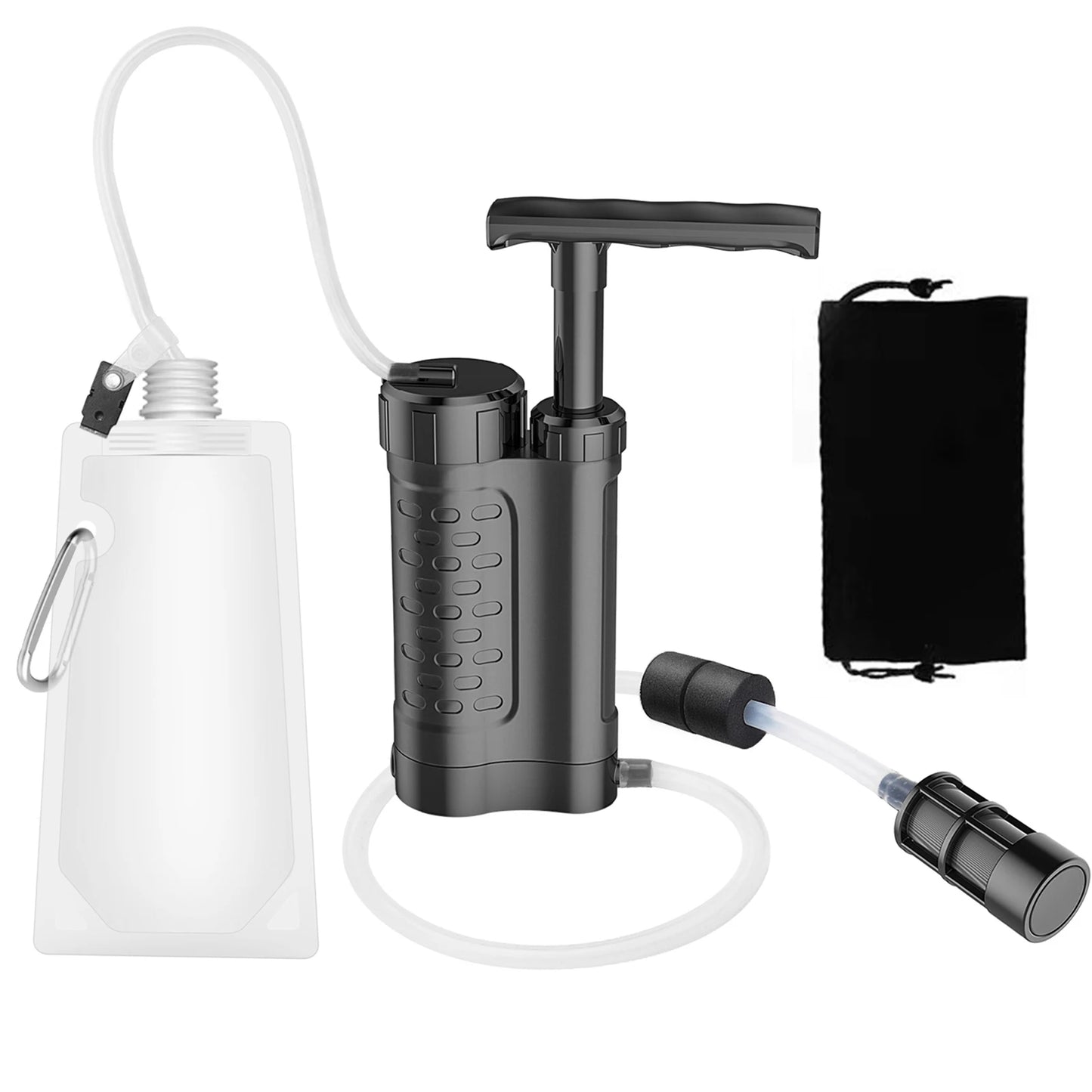 Pompe Purificateur d’Eau avec Filtre 0.01 Micron – Système de Filtration Portable pour Survie, Camping & Randonnée - BLACKBEARD OUTDOOR INDUSTRIES