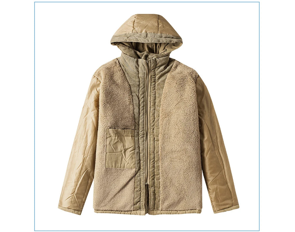 Veste d’Hiver Chaude Homme – DIMUSI Veste Tactique Épaissie | Polaire Doublée | Multi-poches | Coupe-Vent | Capuche | Mode & Outdoor - BLACKBEARD OUTDOOR INDUSTRIES