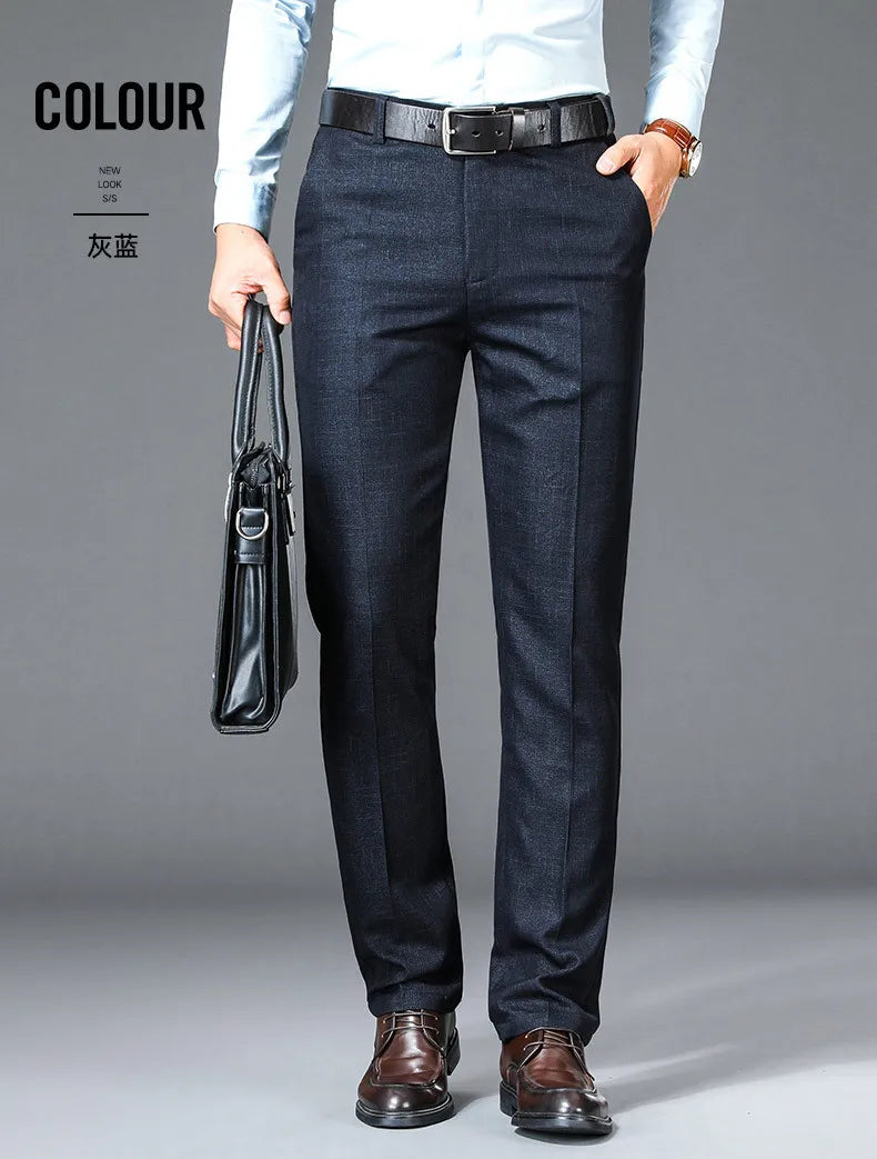 Pantalon de Costume Homme – Coupe Droite, Taille Haute, Élégance Classique – Pantalon de Bureau Formelle et Chic – Tailles Plus Disponible BLACKBEARD OUTDOOR INDUSTRIES