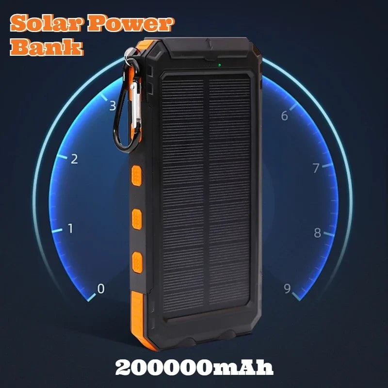 Batterie Externe Solaire 200000mAh – Chargeur Portable Ultra Haute Capacité - BLACKBEARD OUTDOOR INDUSTRIES