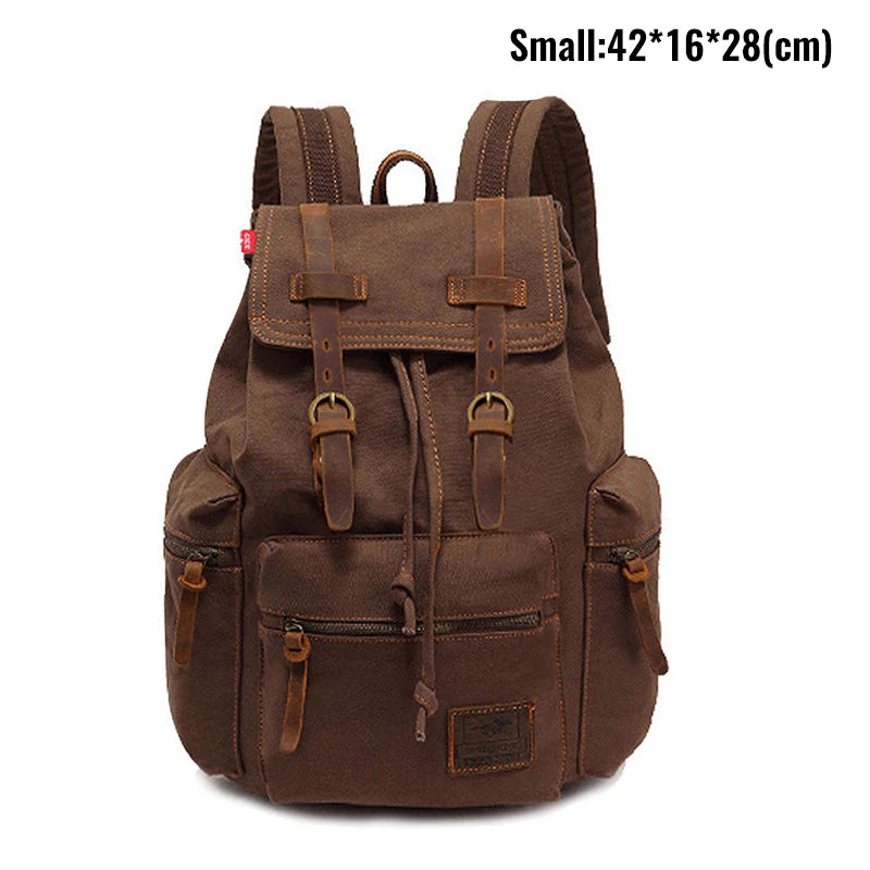 MARKROYAL Sac à Dos Vintage en Toile – Grand Format 36–55L | Compatible PC 14’’ | Unisexe - BLACKBEARD OUTDOOR INDUSTRIES