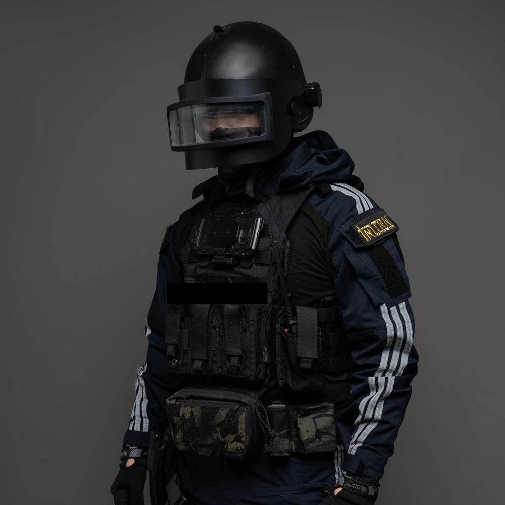 Uniforme Tactique Instructeur avec Bandes Réfléchissantes – Bleu marine - BLACKBEARD OUTDOOR INDUSTRIES
