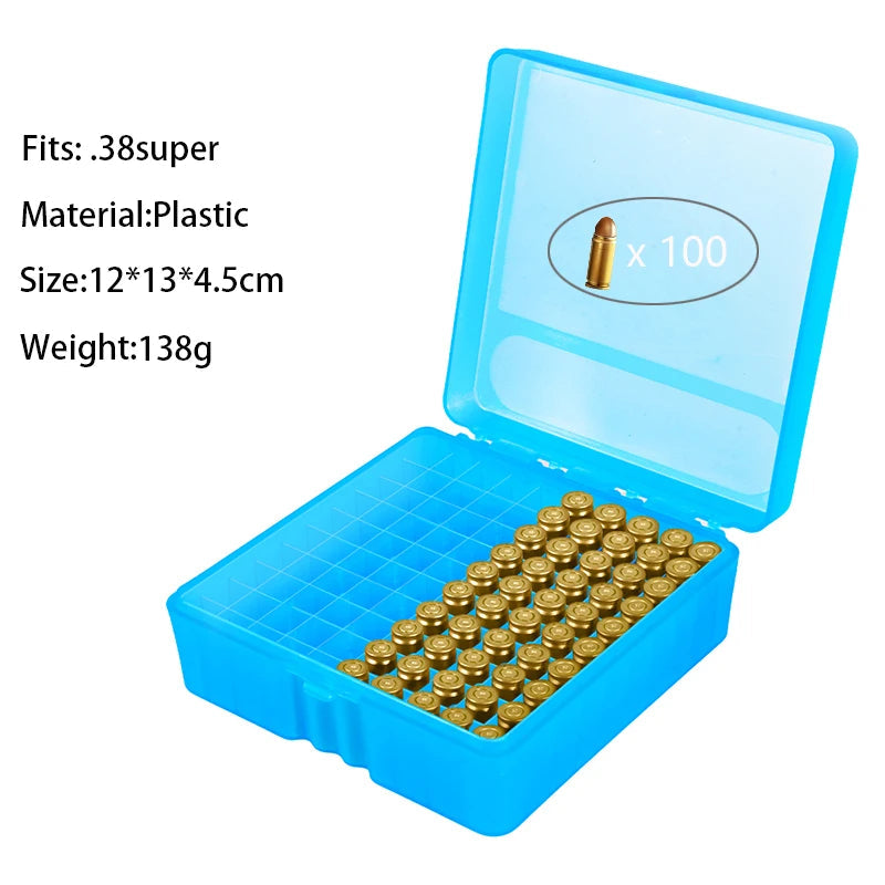 Boîte de Rangement pour Munitions – 50 ou 100 Coups | Calibres .223/5.56mm, 7.62x39mm, .38 Spé , 9mm Ma boutique