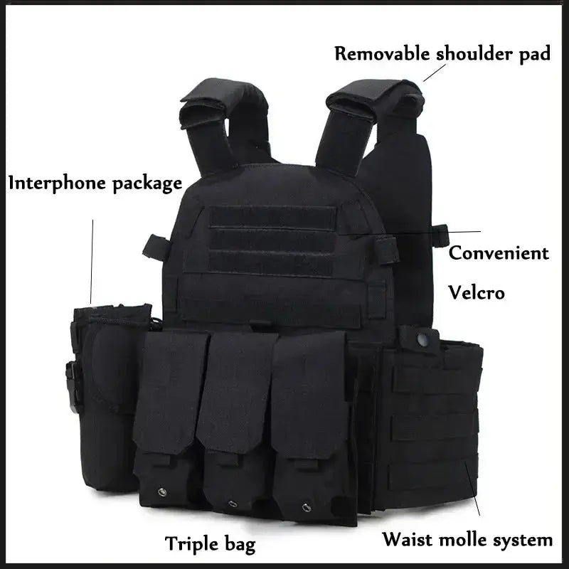 Gilet Tactique 6094 – Porte-Plaques MOLLE Militaire Ma boutique