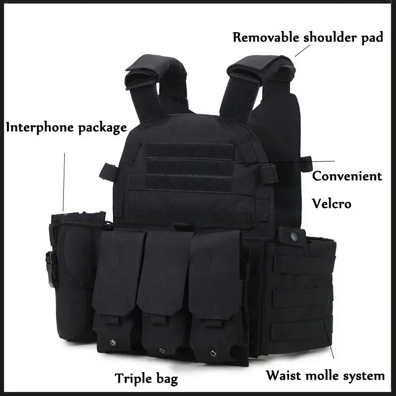 Gilet Tactique Militaire 6094 – Airsoft, Chasse, Armée, Wargame - BLACKBEARD OUTDOOR INDUSTRIES