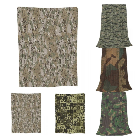 Couverture Multicam en Velours – Plaid Camouflage Militaire Multifonction, Douce et Légère - BLACKBEARD OUTDOOR INDUSTRIES