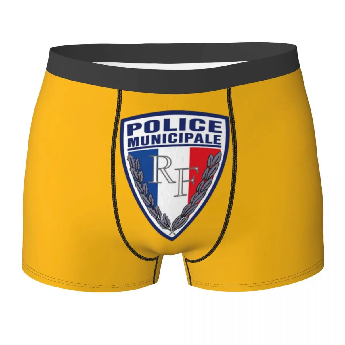 Boxer Homme Insigne Police Municipale – Sous-vêtement Original et Confortable - BLACKBEARD OUTDOOR INDUSTRIES
