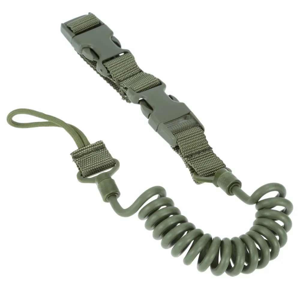 Lanière Tactique Militaire Multi-usage avec Ressort – Sangle de Pistolet Sécurisée et Sangle de Fusil, Accessoires pour Tir, Chasse et Shooting BLACKBEARD OUTDOOR INDUSTRIES