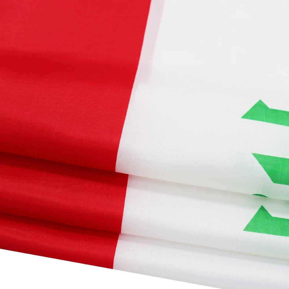 Drapeau de l'Irak - 90x150 cm (3ft x 5ft) - Bannière en Polyester BLACKBEARD OUTDOOR INDUSTRIES
