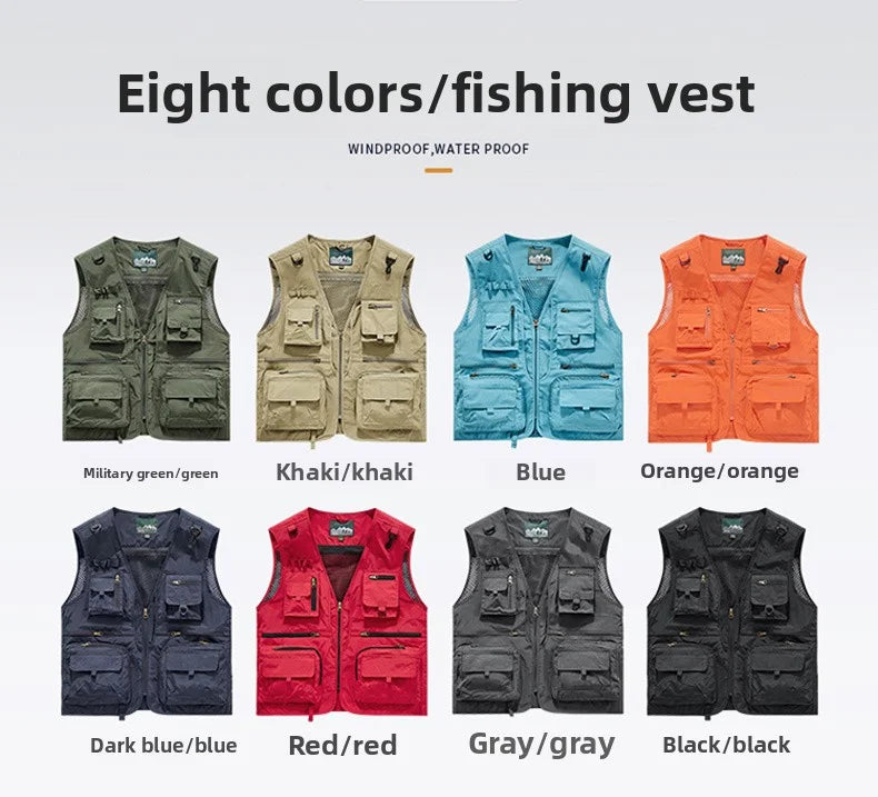 Gilet Tactique Homme Été – 14 Poches, Mesh Respirant - BLACKBEARD OUTDOOR INDUSTRIES