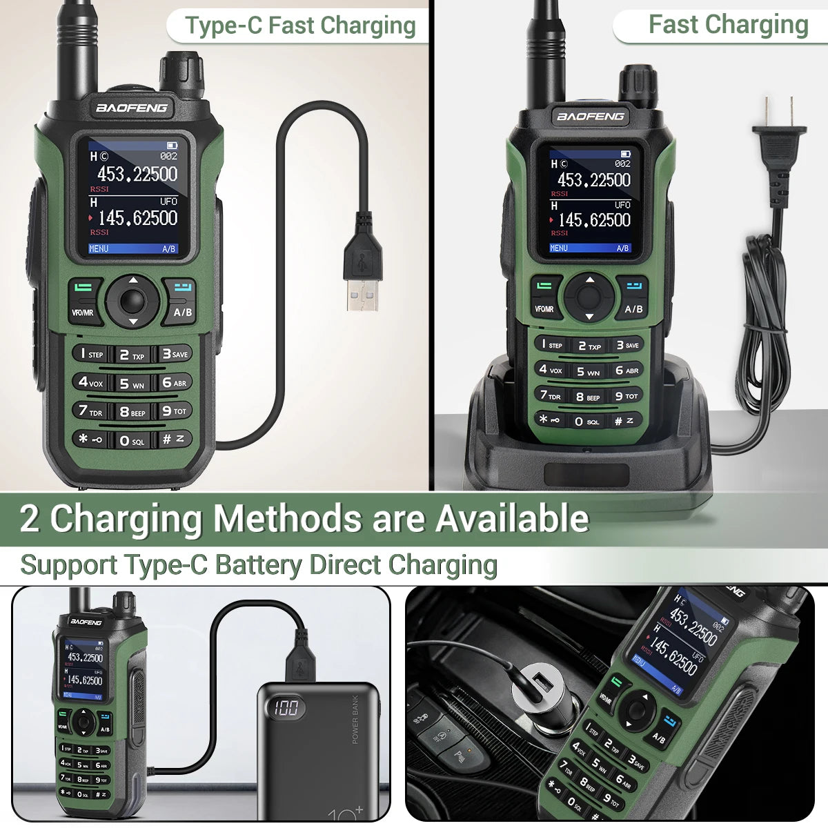 Lot de 2 Talkie-Walkies Baofeng UV-21 Pro V2 – Multi-bande, 999 Canaux, USB-C, Écran Couleur - BLACKBEARD OUTDOOR INDUSTRIES