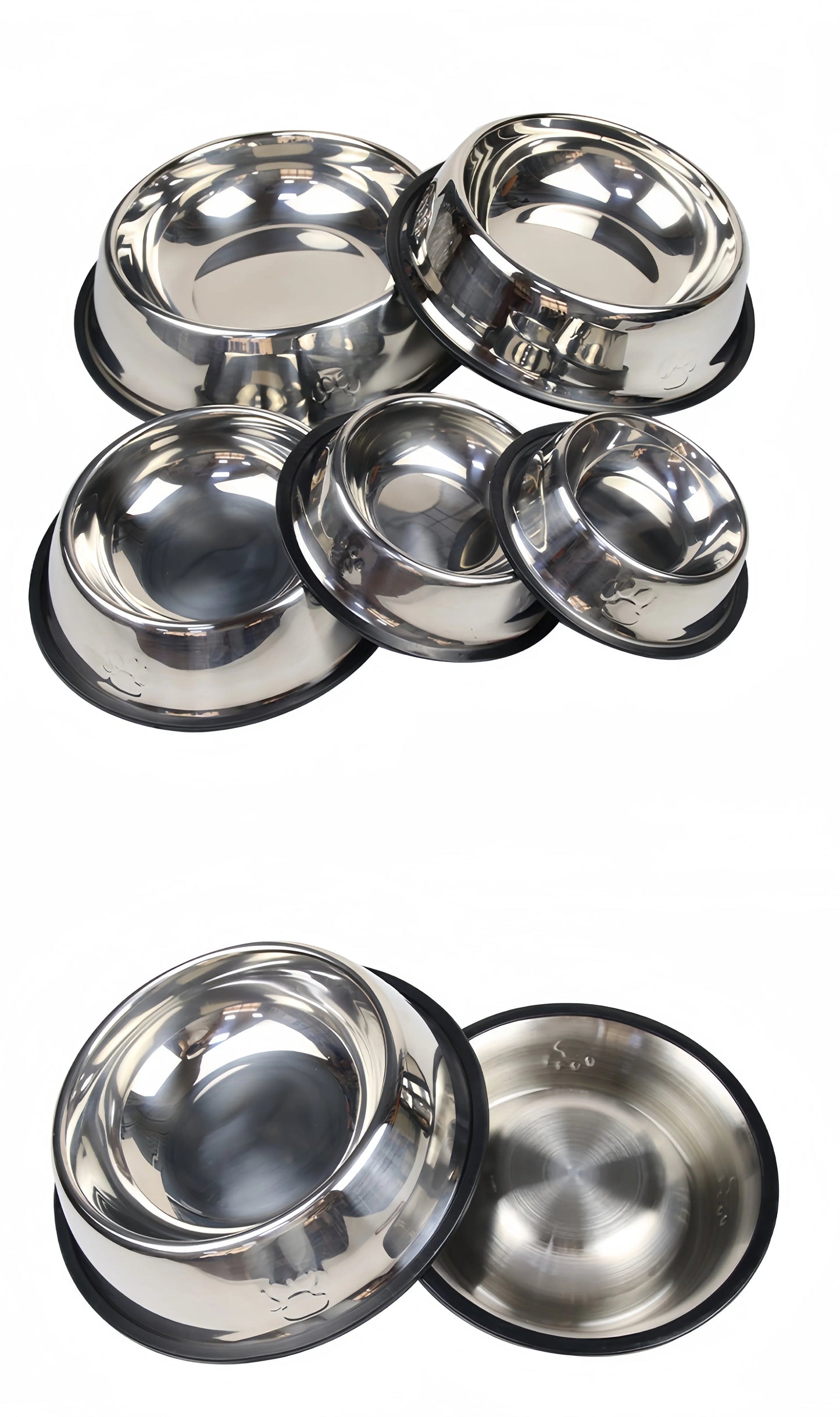 Gamelle Inox pour Chien et Chat – 6 Tailles Disponibles Robuste • Facile à Nettoyer • Multi-usages Ma boutique