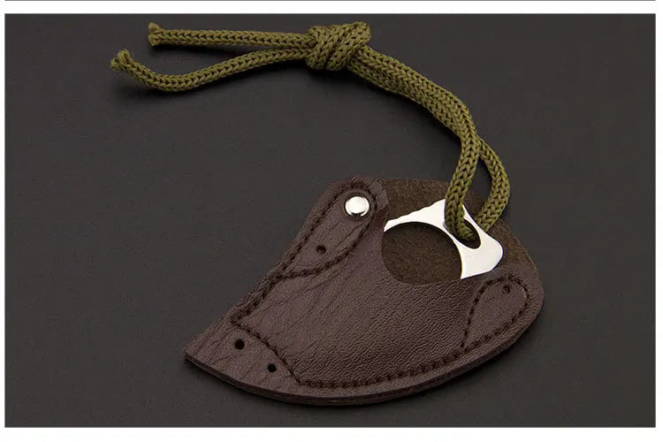 Couteau Pendentif de Self-Défense en Acier Inoxydable - Couteau Fixe Portable pour Outdoor, Survival, et Autodéfense - BLACKBEARD OUTDOOR INDUSTRIES