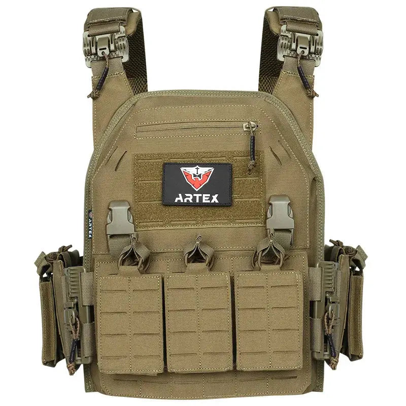 Gilet Tactique ARTEX Plate Carrier – Dégrafe Rapide, Molle Laser Cut, 1000D Ma boutique