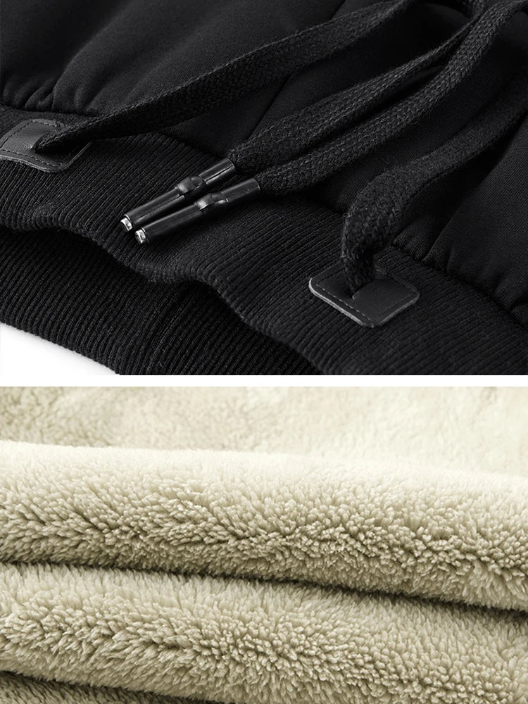 Pantalon Jogging Homme Hiver | Grandes Tailles 6XL-8XL | Épais, Doublé Polaire, Coton Stretch | Poches Zippées - BLACKBEARD OUTDOOR INDUSTRIES
