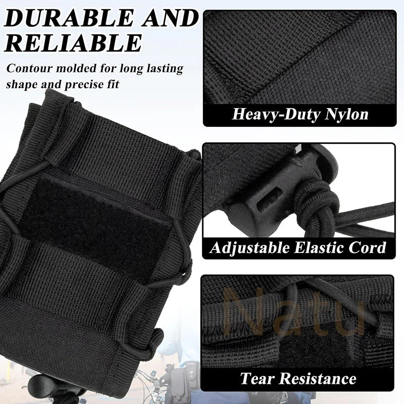 Étui Tactique MOLLE pour Menottes – Pochette de Ceinture pour Menottes Asp, à Charnière, à Chaîne et Rigides – Accessoire de Police, Chasse et Activités Extérieures BLACKBEARD OUTDOOR INDUSTRIES