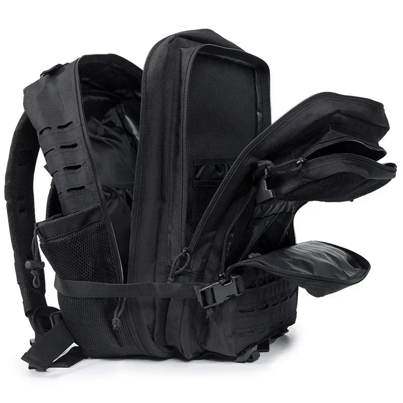 Sac à Dos Tactique Outdoor 25L/45L – Laser Cut MOLLE, Rucksack Polyvalent pour Homme et Femme - BLACKBEARD OUTDOOR INDUSTRIES