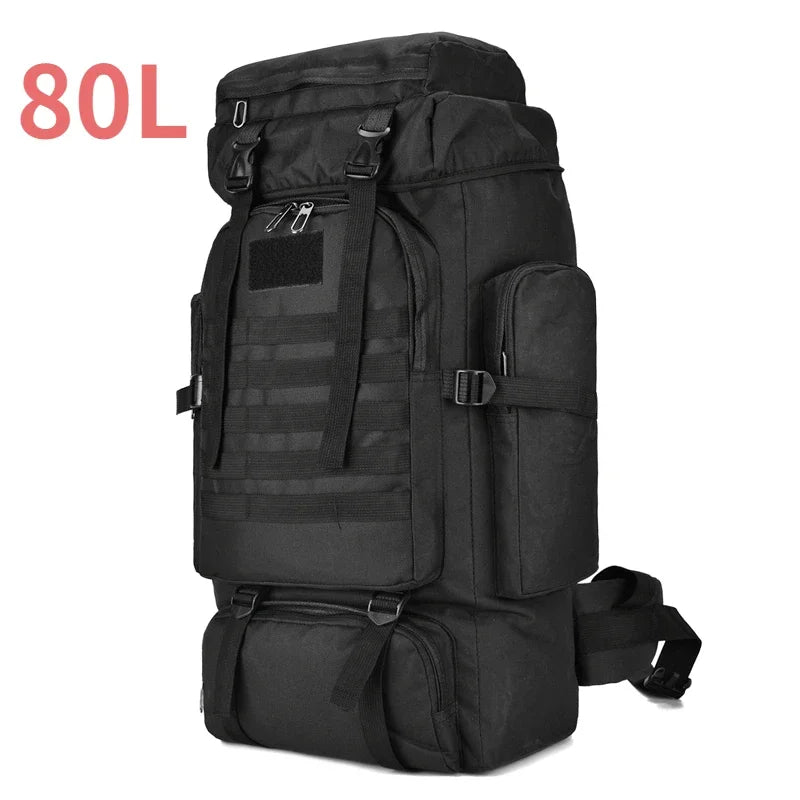Sac à Dos Tactique 80L / 100L – Grand Volume pour Randonnée, Camping & Trekking - BLACKBEARD OUTDOOR INDUSTRIES