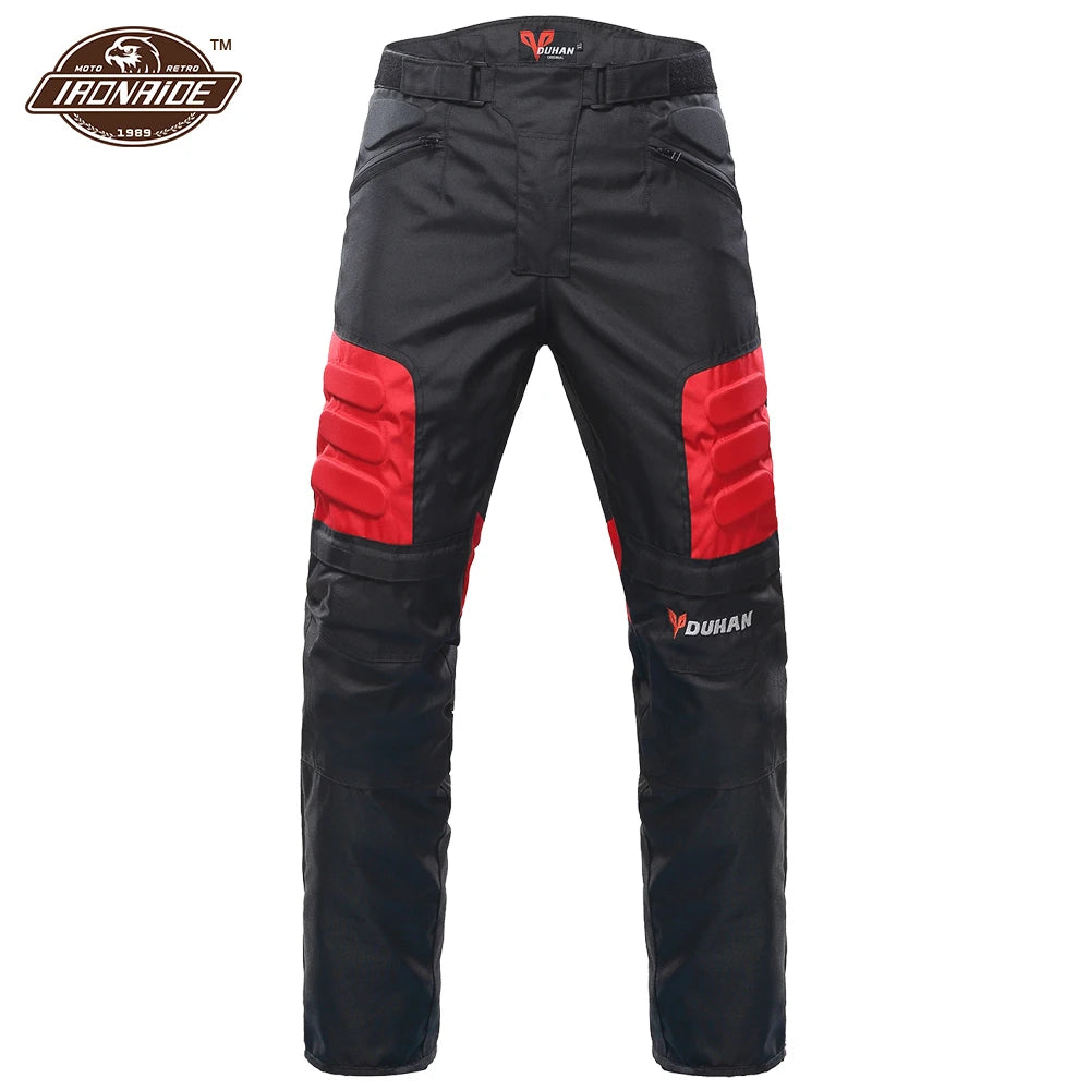 DUHAN Ensemble Moto Homme – Veste et Pantalon Moto Hiver Résistant au Vent et à l'Usure, avec Protections Corps - BLACKBEARD OUTDOOR INDUSTRIES