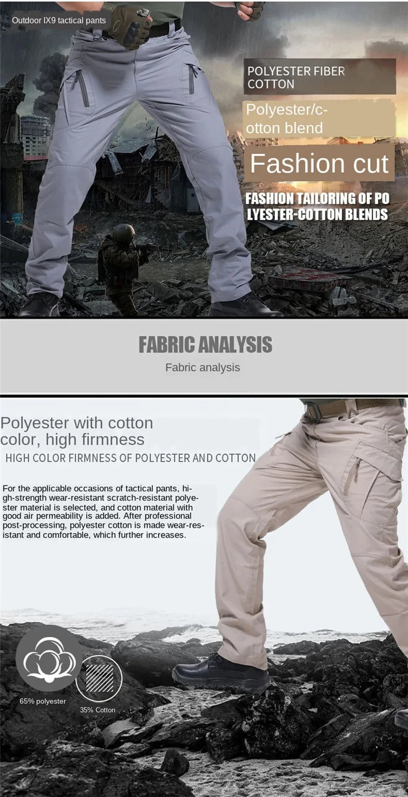 Pantalon Cargo Tactique Homme Outdoor – Imperméable SWAT Camouflage Multi-Poches - BLACKBEARD OUTDOOR INDUSTRIES