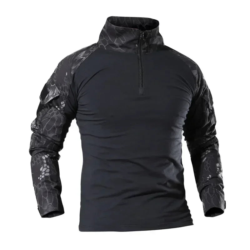 🪖 Chemise de Combat Camouflage Homme – TOMITANY Airsoft | Paintball | Randonnée | Tactique | Manches longues - BLACKBEARD OUTDOOR INDUSTRIES