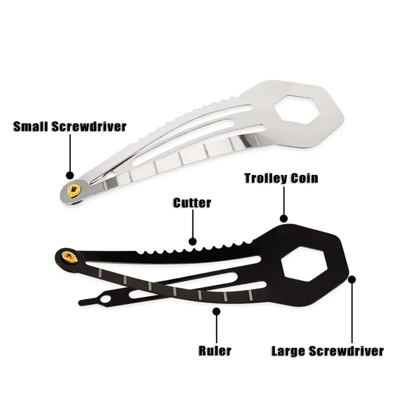 5 Pièces Épingles à Cheveux Multifonctions - Haute Qualité, Auto-Défense & Outils Survie - BLACKBEARD OUTDOOR INDUSTRIES