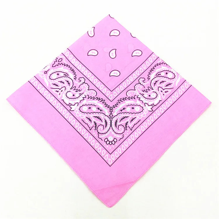 Bandana Carré Hip Hop en Coton – 54x54 cm, Imprimé Paisley - BLACKBEARD OUTDOOR INDUSTRIES
