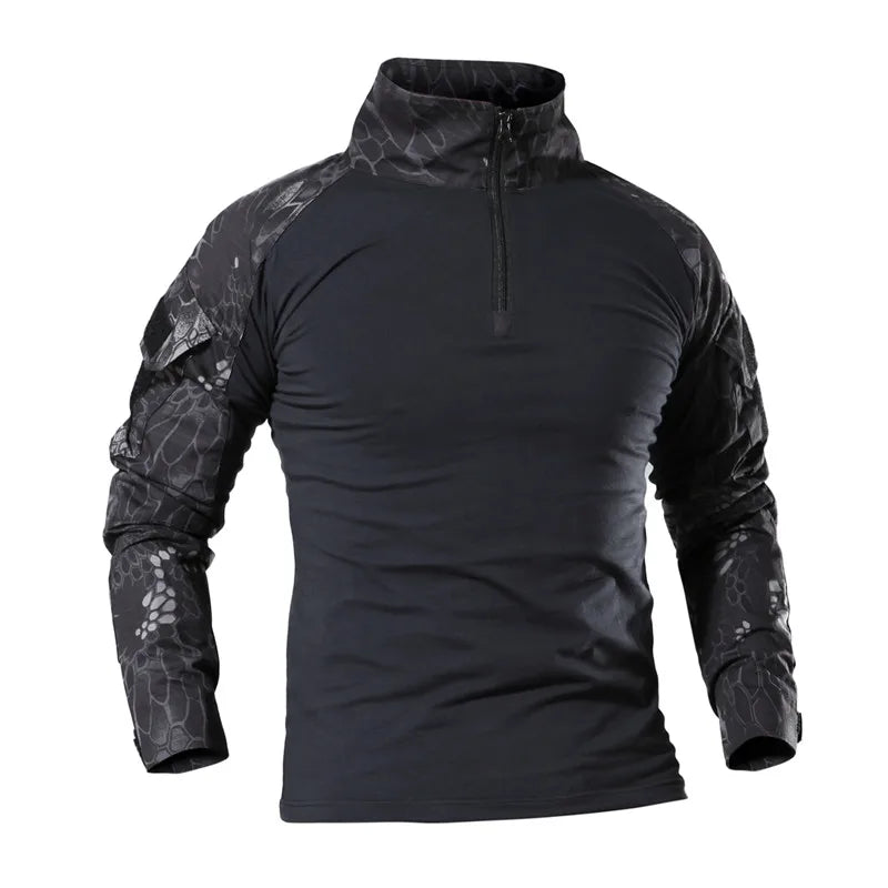 🪖 Chemise de Combat Camouflage Homme – TOMITANY Airsoft | Paintball | Randonnée | Tactique | Manches longues - BLACKBEARD OUTDOOR INDUSTRIES
