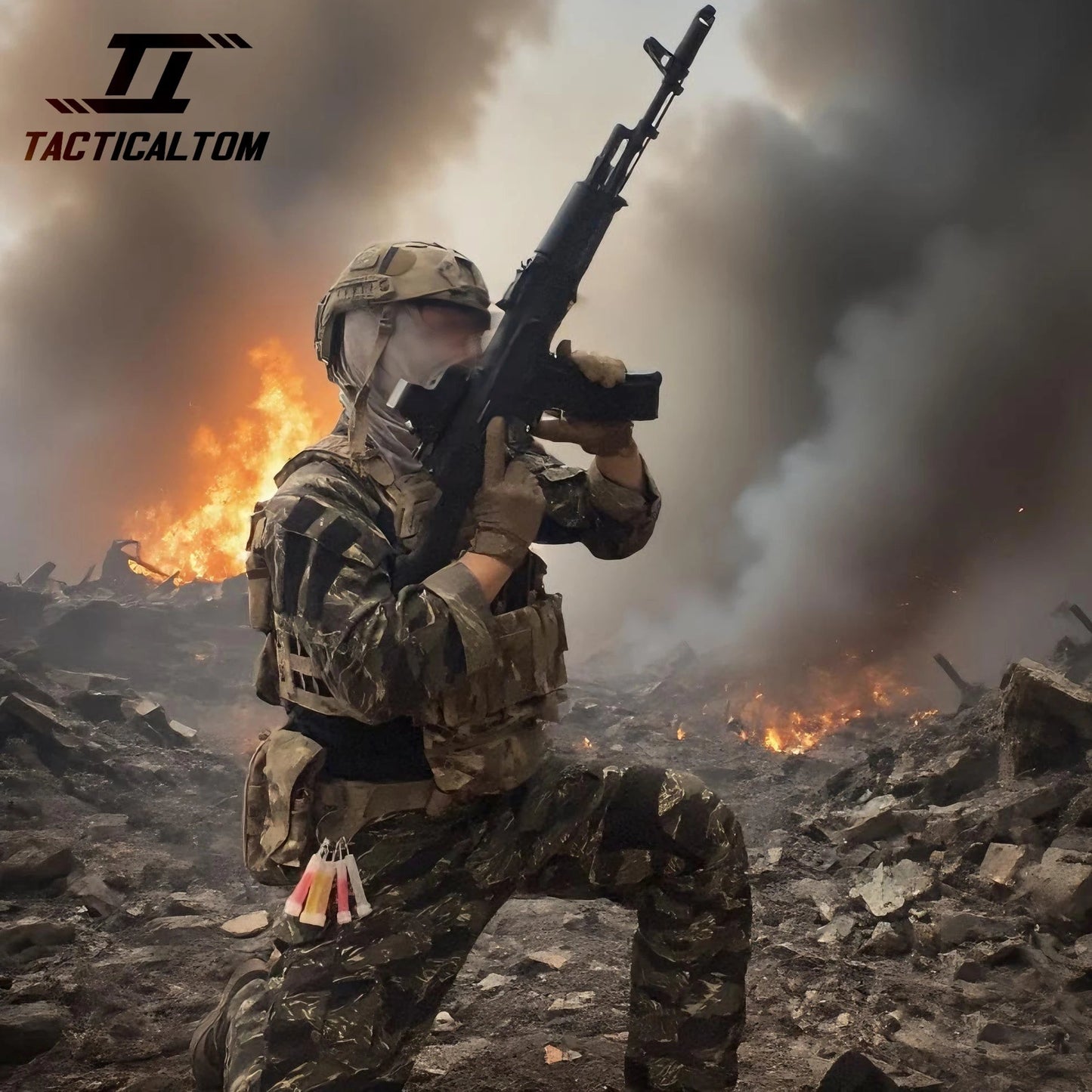 Ensemble Tactique Tom Jungle Tiger GEN3 - Vêtements de Combat Outdoor Résistants aux Déchirures, Pantalons G3 + Veste GEN3, Durable et Confortable BLACKBEARD OUTDOOR INDUSTRIES