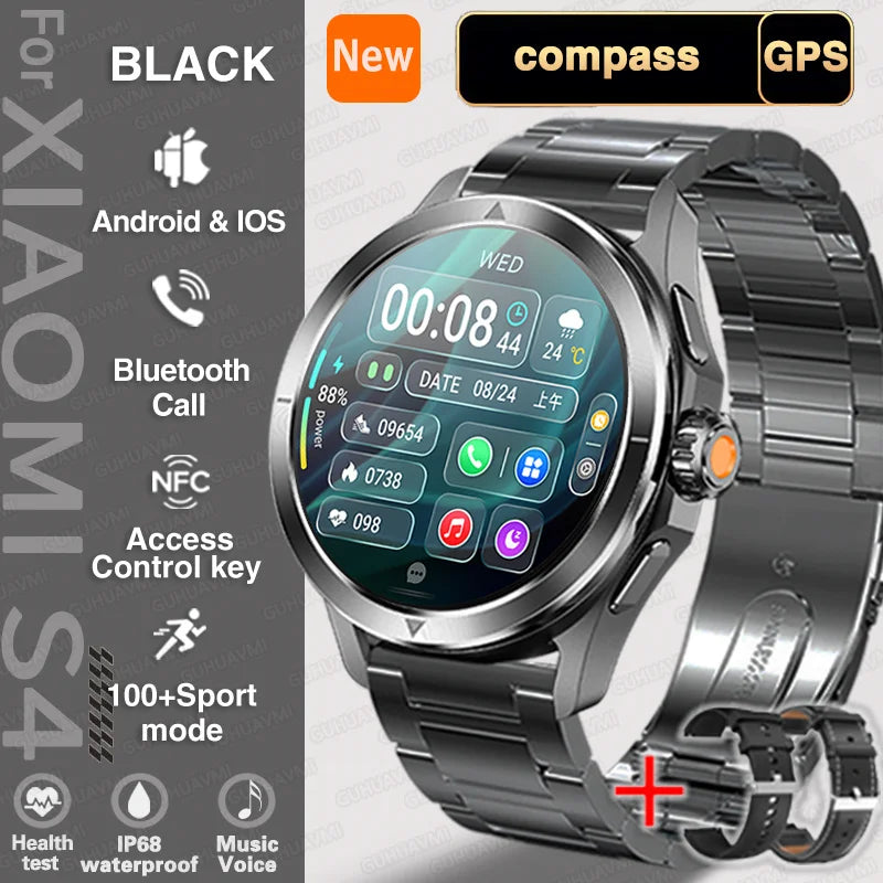 Xiaomi S4 Ultra – Montre Connectée Sport Outdoor avec GPS, NFC, Écran AMOLED, Appels Bluetooth, Suivi Santé Complet - BLACKBEARD OUTDOOR INDUSTRIES