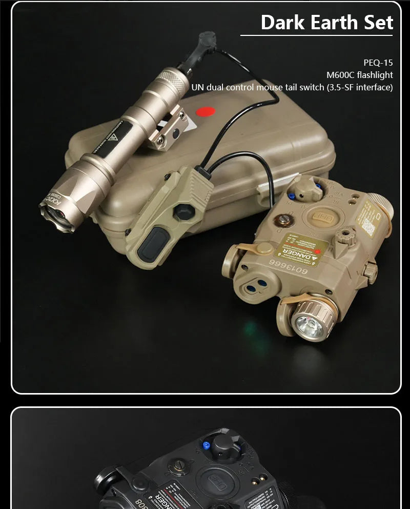 Tactical PEQ15 IR Fill Light/IR Laser et lampe de poche M600C Ma boutique
