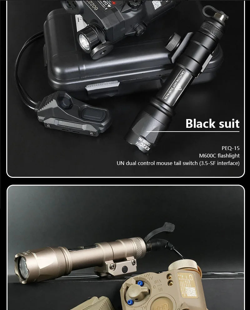 Tactical PEQ15 IR Fill Light/IR Laser et lampe de poche M600C Ma boutique