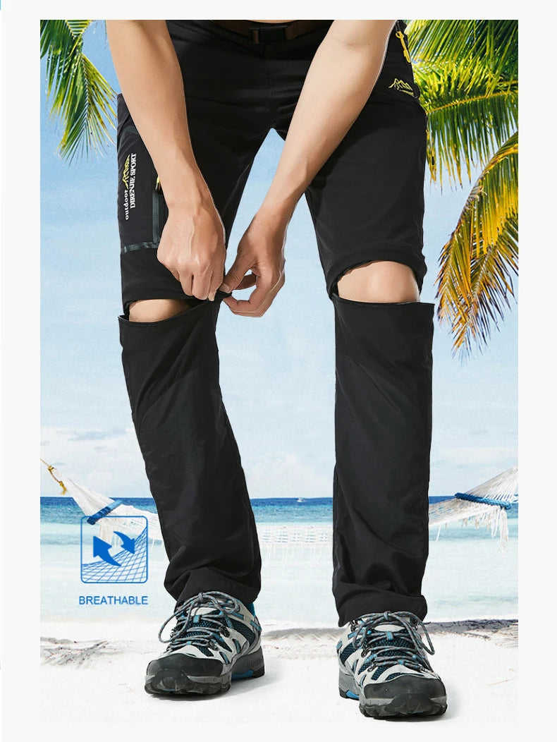 Pantalon de Randonnée Homme Été – Convertible, Séchage Rapide, Multi-Poches, Extensible - BLACKBEARD OUTDOOR INDUSTRIES