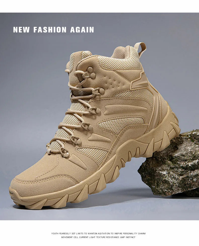 Bottes de Combat Tactiques Améliorées pour Homme - Chaussures de Randonnée Résistantes et Respirantes BLACKBEARD OUTDOOR INDUSTRIES