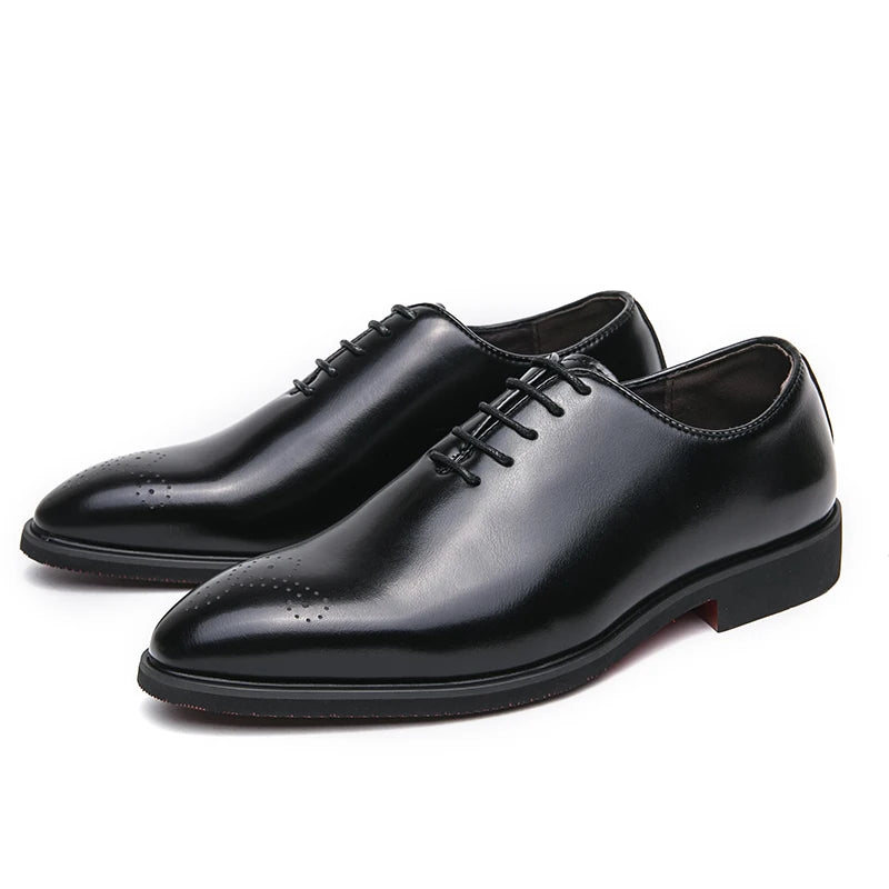Chaussures de Banquet Classiques pour Homme - Chaussures en Cuir à Lacets - Élégantes et Confortables BLACKBEARD OUTDOOR INDUSTRIES