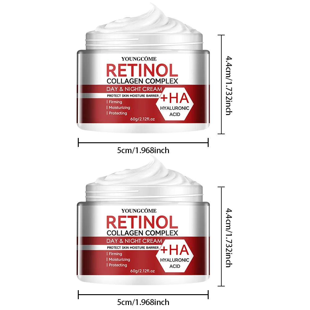 Crème Visage Anti-Âge et Hydratante au Rétinol et Collagène | Soin Réparateur Profond pour Peau Sèche et Mature - BLACKBEARD OUTDOOR INDUSTRIES