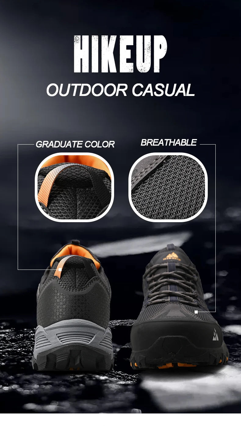 HIKEUP Sneakers Respirants avec Amorti Antidérapants – Chaussures de Randonnée Homme pour Course, Trekking et Sports de Plein Air BLACKBEARD OUTDOOR INDUSTRIES