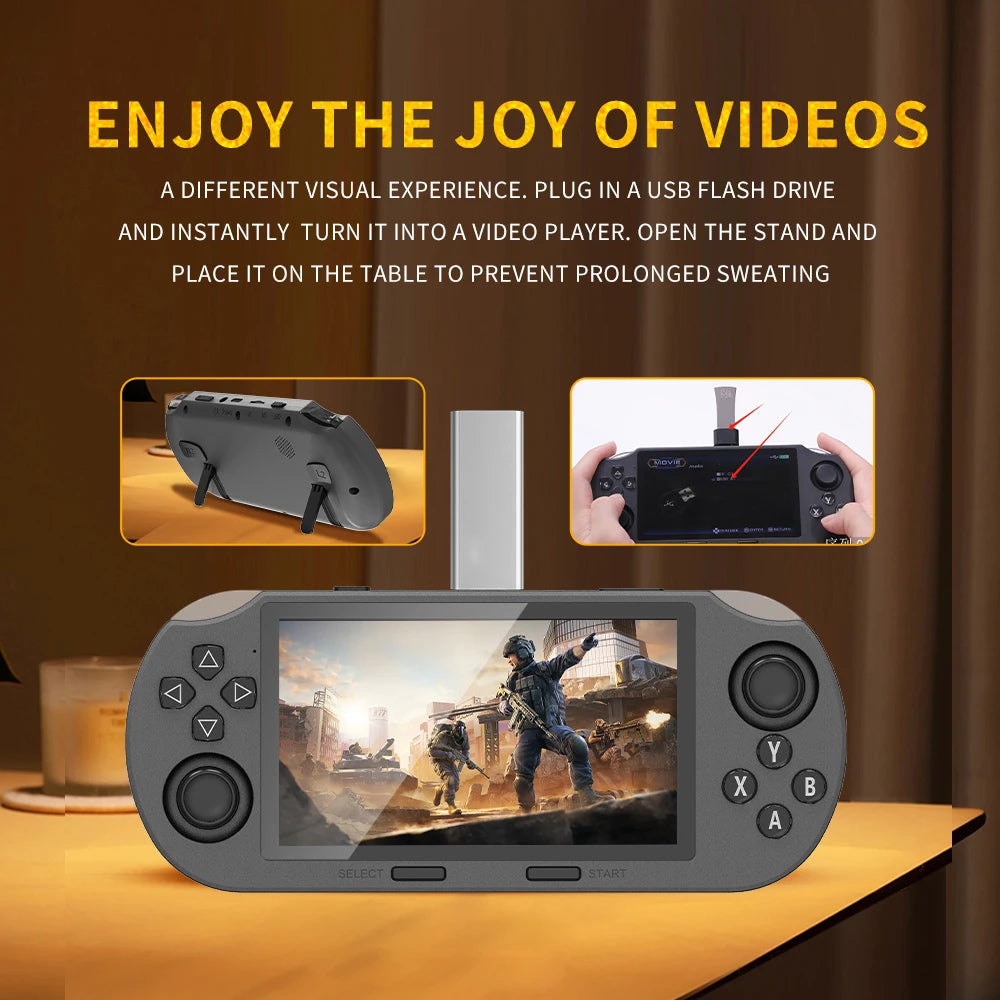 Console de Jeu Rétro Portable SF3000 – Écran IPS 4.5" – 20 000+ Jeux – 14 Émulateurs – 64Go – 3000mAh - BLACKBEARD OUTDOOR INDUSTRIES