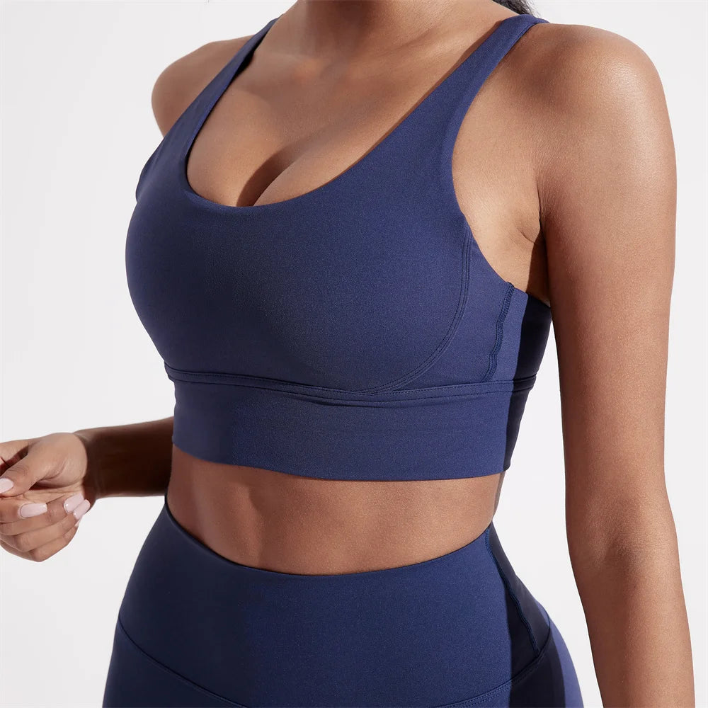 Brassière de Sport Femme Dos Croisé – Maintien Fort – Respirante & Confortable – Yoga, Fitness, Gym - BLACKBEARD OUTDOOR INDUSTRIES