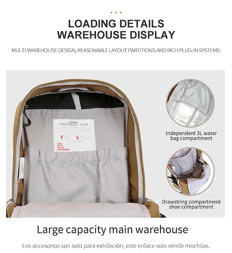 Sac à Dos de Randonnée 35L – Imperméable avec Housse de Pluie Intégrée | Mixte Homme/Femme - BLACKBEARD OUTDOOR INDUSTRIES