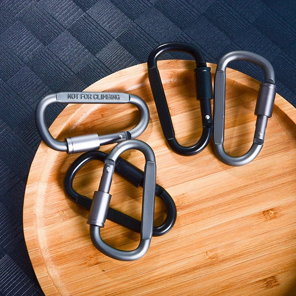 Lot de 6 Mousquetons D-Ring en Alliage d’Aluminium – Accessoires Multifonctions Outdoor - BLACKBEARD OUTDOOR INDUSTRIES