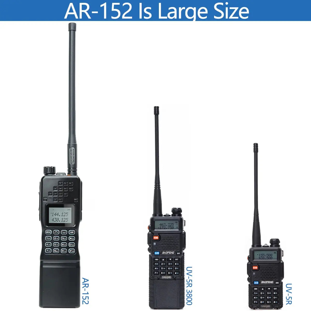 Baofeng AR-152 – Radio Tactique Puissante 25W | Batterie 12000 mAh | Portée jusqu'à 15 kml Longue portée type AN PRC-152 Ma boutique