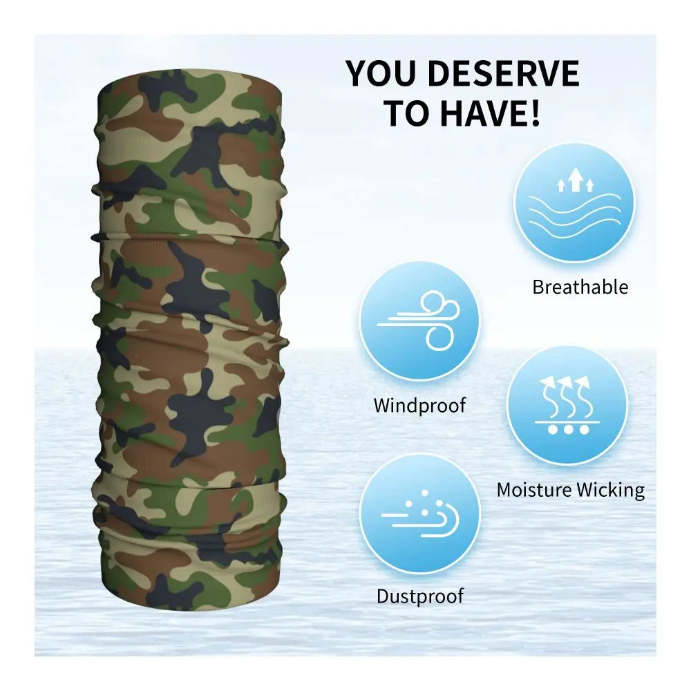 Tiger Stripe Camo – Bandeau Tour de Cou Hiver Multifonction pour Hommes et Femmes | Parfait pour Randonnée, Cyclisme, Sports Outdoor et Usage Quotidien - BLACKBEARD OUTDOOR INDUSTRIES