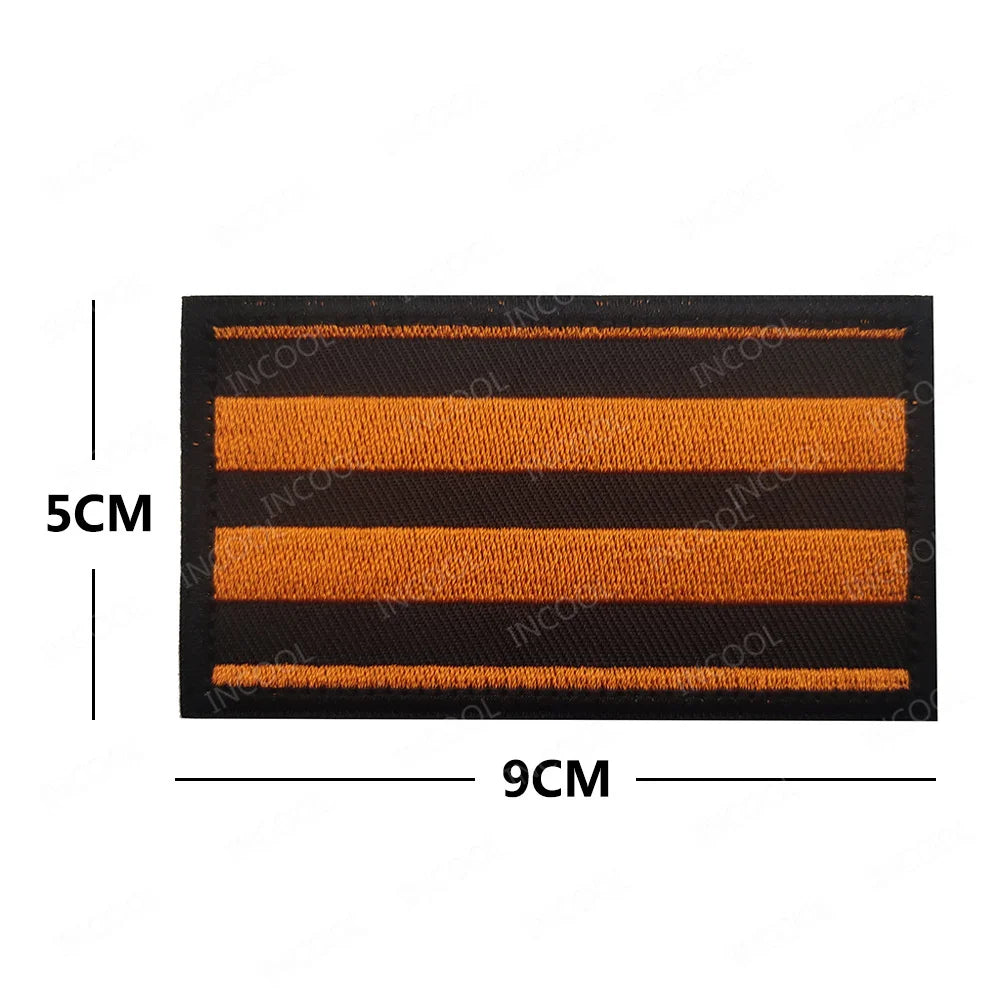 Patch Brodé Russie Soviétique – Bande Noire et Jaune Réfléchissante Infrarouge - BLACKBEARD OUTDOOR INDUSTRIES