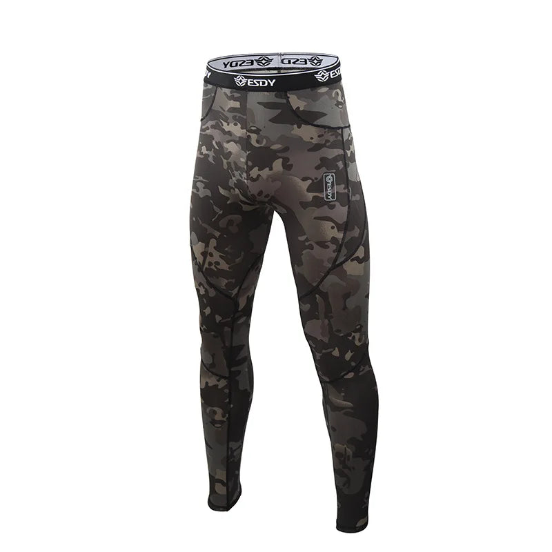 Ensemble Thermique Homme Camouflage – Sous-vêtements Chauds à Compression avec Polaire Intérieure - BLACKBEARD OUTDOOR INDUSTRIES