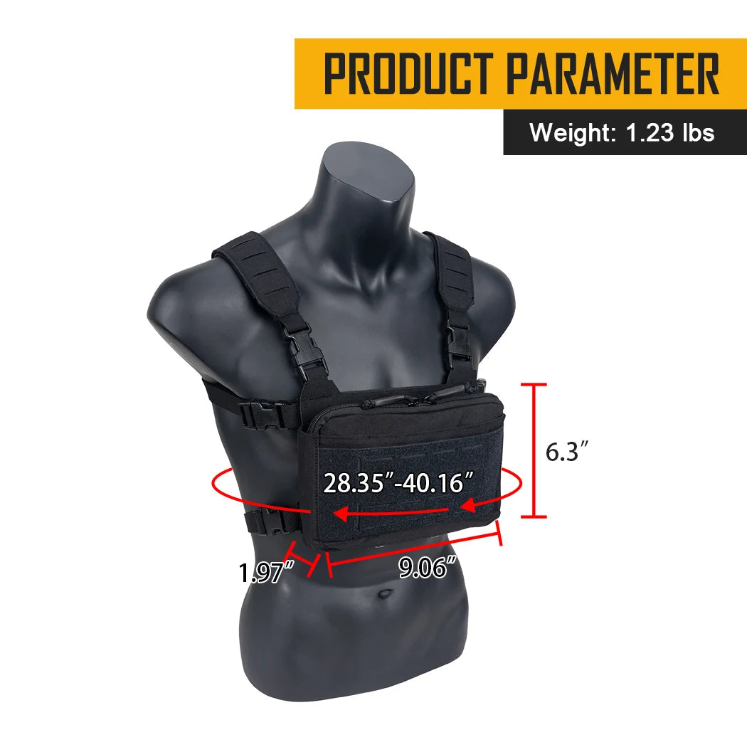 IDOGEAR KGR Tactical Chest Rig MOLLE – Harnais Tactique Compact Ma boutique